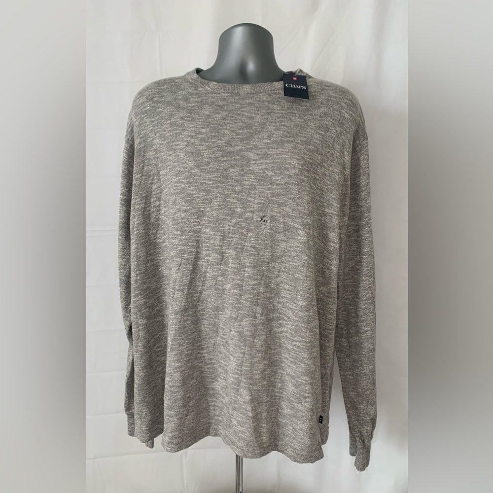 Chaps Gray Long Sleeve Lightweight Sweater NWT